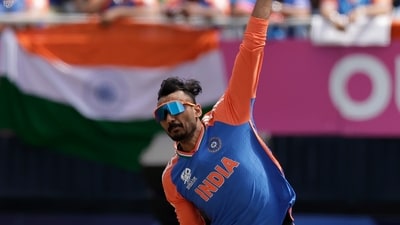 Axar Patel ended the stand in the 11th over by sending back Usman and India swooped in from there.&nbsp; (AP)