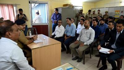 The Noida police on Sunday evening also held a meeting with pub owners of Gardens Galleria over the issue, and asked them to note down details of people visiting their pub. (Sunil Ghosh/HT Photo) The Noida police on Sunday evening also held a meeting with pub owners of Gardens Galleria over the issue, and asked them to note down details of people visiting their pub. (Sunil Ghosh/HT Photo)
