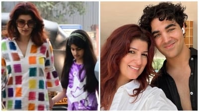 Twinkle Khanna with her daughter Nitara and son Aarav. (File Photos) Twinkle Khanna with her daughter Nitara and son Aarav. (File Photos)