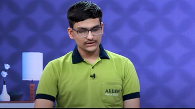 JEE Advanced results: Rhythm Kedia is all India rank 4. (YouTube/@Allen) JEE Advanced results: Rhythm Kedia is all India rank 4. (YouTube/@Allen)