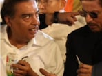 Mukesh Ambani and Shah Rukh Khan at PM Modi's swearing-in ceremony. Mukesh Ambani and Shah Rukh Khan at PM Modi's swearing-in ceremony.