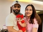 Rahul Vaidya and Disha Parmar with daughter Navya