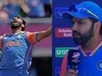 Rohit Sharma (right) during his post-match interaction with broadcasters Rohit Sharma (right) during his post-match interaction with broadcasters
