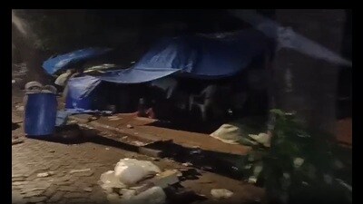 650 families homeless who spent two rainy nights on the streets under makeshift tents covered with plastic sheets. 650 families homeless who spent two rainy nights on the streets under makeshift tents covered with plastic sheets.