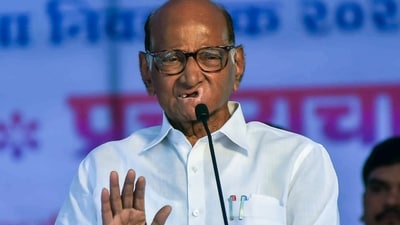 NCP-SCP Chief Sharad Pawar addresses a public meeting. (ANI file) NCP-SCP Chief Sharad Pawar addresses a public meeting. (ANI file)