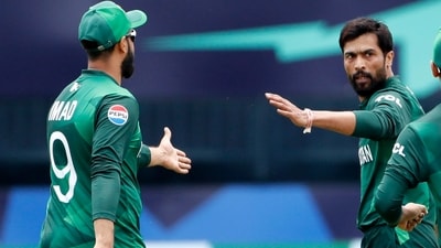 Pakistan's Mohammad Amir and Imad Wasim during their Group A match against India in the ICC T20 World Cup 2024. (ANI) Pakistan's Mohammad Amir and Imad Wasim during their Group A match against India in the ICC T20 World Cup 2024. (ANI)