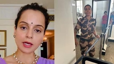 BJP MP Kangana Ranaut was slapped by a CISF woman constable at the Chandigarh airport when she was on her way to Delhi BJP MP Kangana Ranaut was slapped by a CISF woman constable at the Chandigarh airport when she was on her way to Delhi