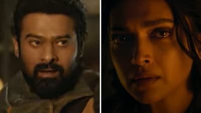 Prabhas and Deepika Padukone in the trailer of Kalki 2898 AD Prabhas and Deepika Padukone in the trailer of Kalki 2898 AD