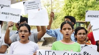 The NEET UG 2024 row has intensified with applicants filing fresh petitions in SC. (Image source ANI) The NEET UG 2024 row has intensified with applicants filing fresh petitions in SC. (Image source ANI)