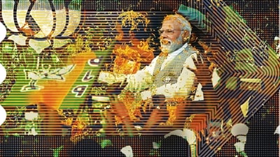 The representation of Gujarat MPs in the Modi government's third term has reduced to 6 as compared to 7 in the last term (HT Imaging: Malay Karmakar) The representation of Gujarat MPs in the Modi government's third term has reduced to 6 as compared to 7 in the last term (HT Imaging: Malay Karmakar)