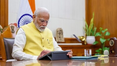Prime Minister Narendra Modi takes charge of the office (PTI) Prime Minister Narendra Modi takes charge of the office (PTI)