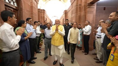 Prime Minister Narendra Modi took charge for his third term and in a first, he signed on the release of the 17th instalment of the PM Kisan Nidhi Scheme (HT ) Prime Minister Narendra Modi took charge for his third term and in a first, he signed on the release of the 17th instalment of the PM Kisan Nidhi Scheme (HT )