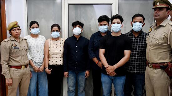 The suspects revealed that after giving advertisements on social media promising admissions to reputed colleges and universities, the gang members would dupe students and take ₹6-10 lakh from each student in the name of ”admission fee”. (Sunil Ghosh/HT Photo)