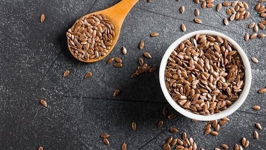 4. Flaxseeds: They are rich in lignans, which are plant compounds that may help balance hormones and promote fertility. They also provide omega-3 fatty acids and fibre, which are beneficial during pregnancy.&nbsp;(Freepik)