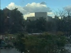 The video depicts how Bengaluru's weather changes suddenly and abruptly from a clear blue sky to spells of rain within an instant.