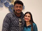 Kannada actors Darshan Thoogudeepa and Pavithra Gowda are in news in connection to a murder case. (Instagram/Pavithra Gowda)