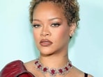 Rihanna made quite the fashion statement in red at a Fendi event.