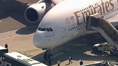 Emirates, headquartered in Dubai, is the largest airline in the Middle East. Emirates, headquartered in Dubai, is the largest airline in the Middle East.