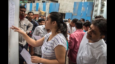 A total 675,444 students gave the exam and are awaiting their results. (HT FILE)