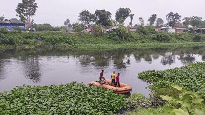 Body parts of Bangladeshi MP Anwarul Azim Anar were recovered from the Bagjola canal. (PTI photo) Body parts of Bangladeshi MP Anwarul Azim Anar were recovered from the Bagjola canal. (PTI photo)