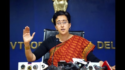 Delhi power minister Atishi called the outage a failure of the national power grid. (HT Photo) Delhi power minister Atishi called the outage a failure of the national power grid. (HT Photo)