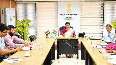 Delhi revenue minister Atishi met district magistrates and senior officials to discuss the arrangements for the Kanwar camps. (HT Photo) Delhi revenue minister Atishi met district magistrates and senior officials to discuss the arrangements for the Kanwar camps. (HT Photo)