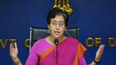 Delhi minister Atishi accused Haryana of releasing less water in both sub-canals of Munak Canal (HT Photo) Delhi minister Atishi accused Haryana of releasing less water in both sub-canals of Munak Canal (HT Photo)