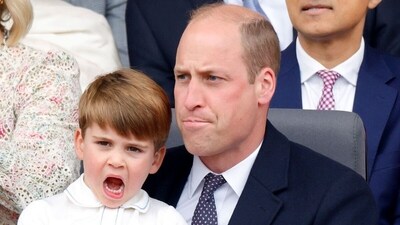 William pictured with his youngest son, Louis (Image: GETTY) William pictured with his youngest son, Louis (Image: GETTY)