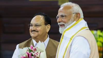 Prime Minister Narendra Modi with BJP President and Union Health Minister JP Nadda. (File) (PTI) Prime Minister Narendra Modi with BJP President and Union Health Minister JP Nadda. (File) (PTI)