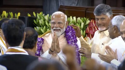 Narendra Modi has equalled Pandit Jawaharlal Nehru's record of three straight terms as prime minister. (ANI) Narendra Modi has equalled Pandit Jawaharlal Nehru's record of three straight terms as prime minister. (ANI)