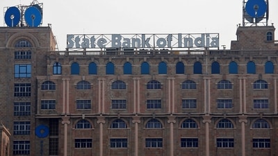 The State Bank of India (SBI) office building is pictured in Kolkata, India. (Reuters)