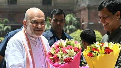 Amit Shah took charge as Union Home Minister and Minister of Cooperation on Tuesday.&nbsp; (Sanjeev Verma/HT Photo)