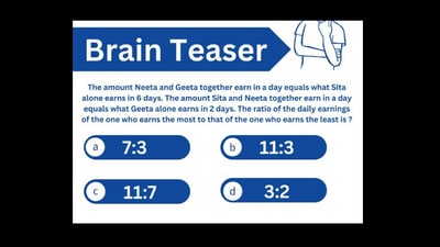 Will you be able to solve this brain teaser? Will you be able to solve this brain teaser?