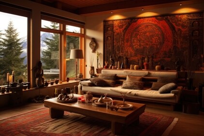 Art of fusion: Merging Indian heritage with contemporary decor for stylish home makeover (Image by Freepik) Art of fusion: Merging Indian heritage with contemporary decor for stylish home makeover (Image by Freepik)