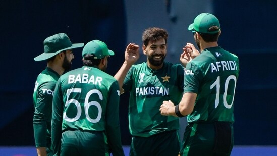 Babar Azam and Co. restricted Canada to 106-7 in 20 overs in their must-win clash(AFP)