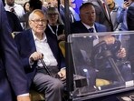 Berkshire Hathaway Chairman Warren Buffett attends the Berkshire Hathaway Inc annual shareholders' meeting in Omaha, Nebraska, US.