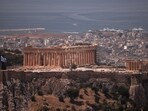 A view of the Parthenon temple as the Acropolis hill archaeological site is closed to visitors due to a heatwave hitting Athens, Greece, June 12, 2024 (REUTERS/Alkis Konstantinidis)