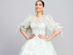 Sonam A Kapoor in a sheer white puff-sleeved tulle dress (Photo: Instagram)