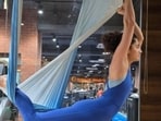 Taapsee Pannu's upside-down yoga speaks volumes about her incredible core strength. 