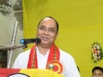 Tripura minister Animesh Debbarma. (Twitter/Animesh Debbarma) Tripura minister Animesh Debbarma. (Twitter/Animesh Debbarma)