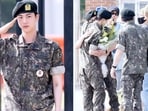 BTS Jin met the rest of the members after he was discharged from the mandatory military service. BTS Jin met the rest of the members after he was discharged from the mandatory military service.
