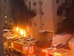 Kuwait building fire: Smoke billows after a fire broke out in a building, in Mangaf, Kuwait, Wednesday, June 12, 2024. At least 41 people were killed, according to officials. Kuwait building fire: Smoke billows after a fire broke out in a building, in Mangaf, Kuwait, Wednesday, June 12, 2024. At least 41 people were killed, according to officials.