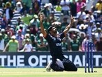 India vs USA: Saurabh Netravalkar celebrates India vs USA: Saurabh Netravalkar celebrates