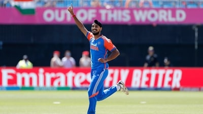 Arshdeep Singh became the first Indian bowler to take a wicket on the first ball of a T20 World Cup match (ANI) Arshdeep Singh became the first Indian bowler to take a wicket on the first ball of a T20 World Cup match (ANI)