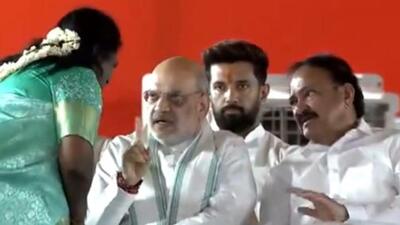 Kalyan Raman contested the interpretation that Soundararajan, a former Telangana governor, was reprimanded by Amit Shah. (X/karthikgnath) Kalyan Raman contested the interpretation that Soundararajan, a former Telangana governor, was reprimanded by Amit Shah. (X/karthikgnath)