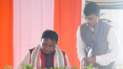 Mohan Charan Manjhi is BJP's first chief minister in Odisha. Governor Rabghubar Das administered the oath of secrecy and office to Majhi and other members of his council of ministers. 