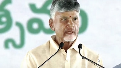 Nara Chandrababu Naidu takes oath as the Chief Minister of Andhra Pradesh, at a ceremony in Vijayawada. (PTI) Nara Chandrababu Naidu takes oath as the Chief Minister of Andhra Pradesh, at a ceremony in Vijayawada. (PTI)