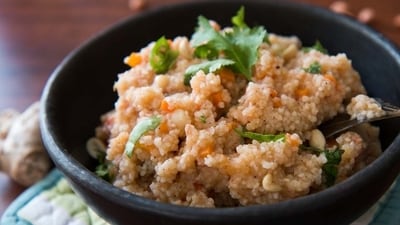 Millet Breakfast Bowl: Mix cooked millet with sautéed vegetables and cooked beans or lentils. Season with herbs and spices. (Pinterest) Millet Breakfast Bowl: Mix cooked millet with sautéed vegetables and cooked beans or lentils. Season with herbs and spices. (Pinterest)