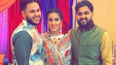 33-year-old Karamjit Multani (right) and 27-year-old Vipanpal Multani (left) with their sister. (CBS2) 33-year-old Karamjit Multani (right) and 27-year-old Vipanpal Multani (left) with their sister. (CBS2)