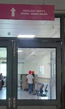 The urology department of Government Rajindra Hospital, Patiala, where AAP MLA Gajjan Majra is admitted. (HT Photo) The urology department of Government Rajindra Hospital, Patiala, where AAP MLA Gajjan Majra is admitted. (HT Photo)